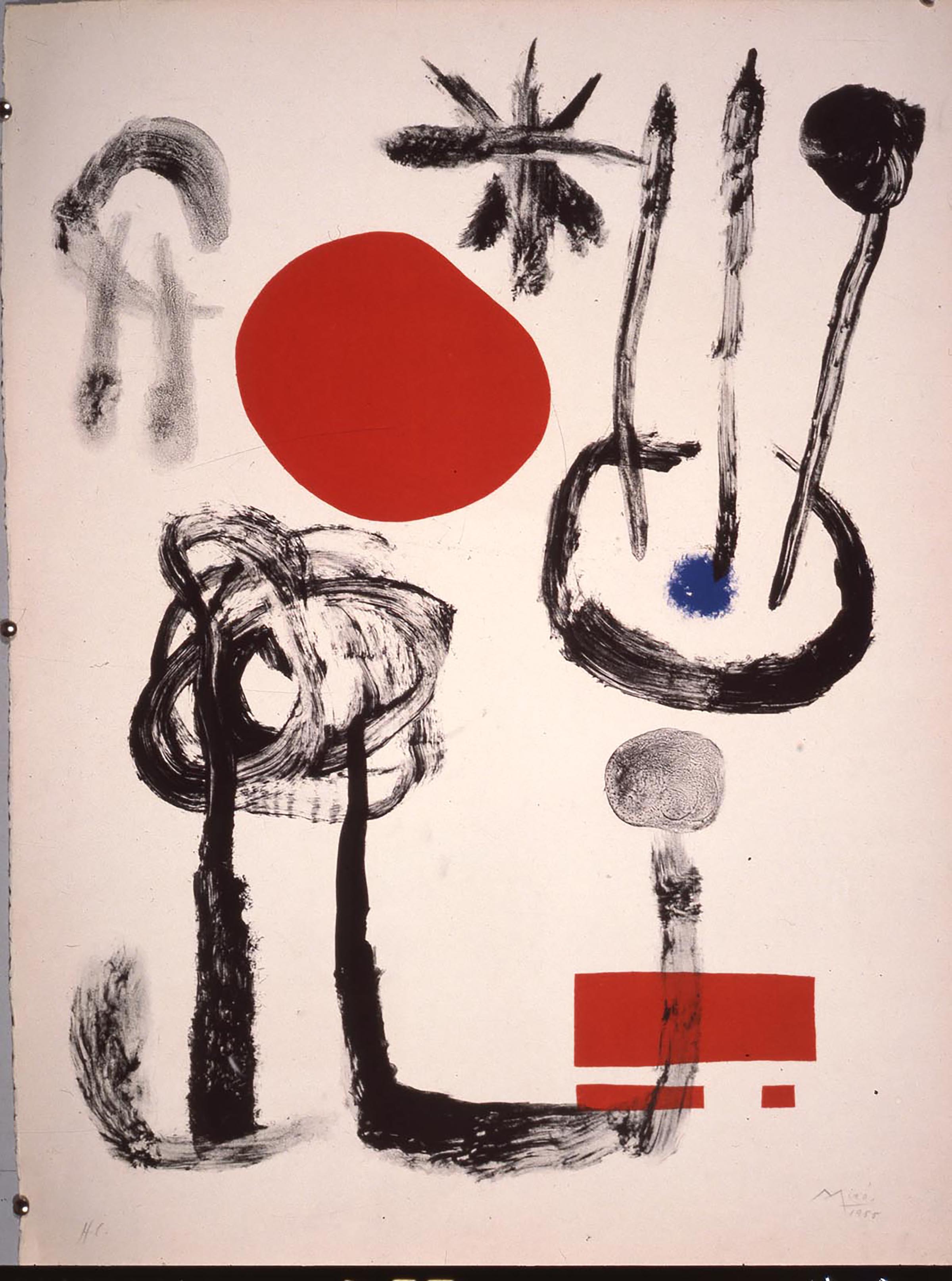 Joan Miru00f3, Germination nocturne, 1955